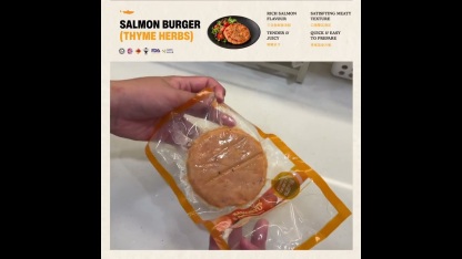 【SAMONYU】SALMON PATTY (Thyme Herbs) 三文鱼汉堡（百里香) 110GM/PKT