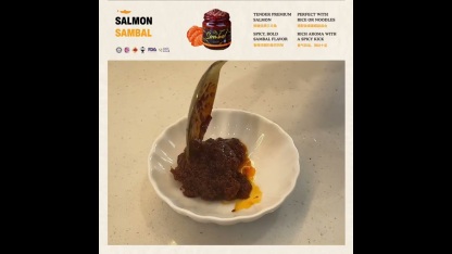 【SAMONYU】SALMON SAMBAL 三文鱼辣椒酱 180g (Net Weight)