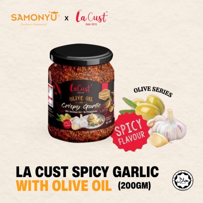 🌶️ 【SAMONYU x La Cust】Spicy Crispy Garlic with Olive Oil 200g