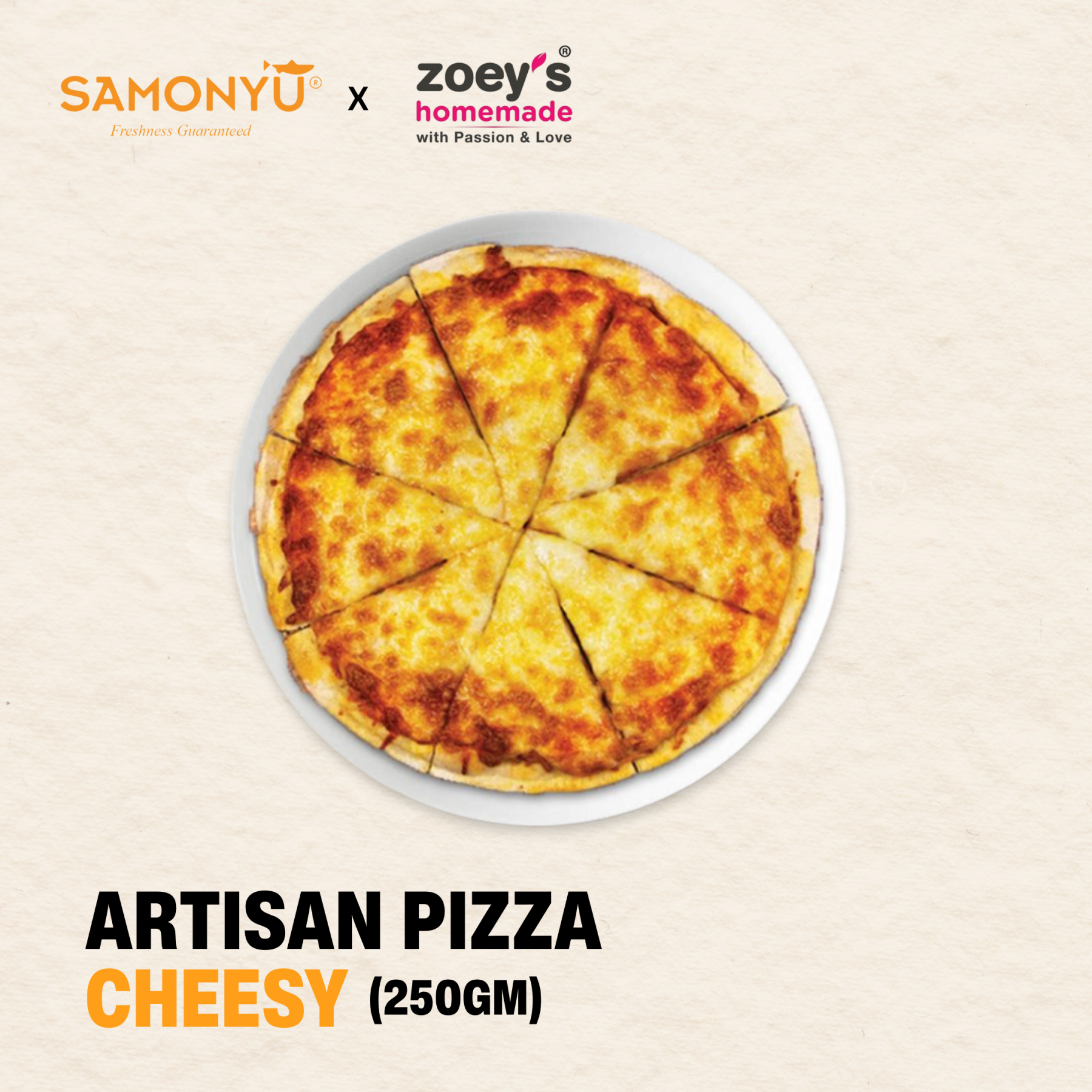 Artisan Cheesy Pizza (7.5″)
