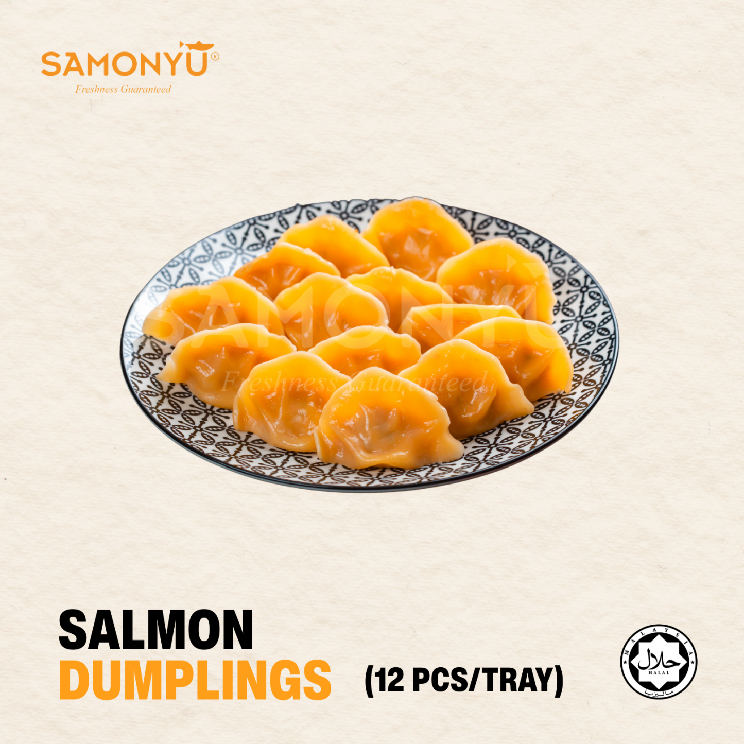 【SAMONYU】SALMON DUMPLING 三文鱼水饺 (12pcs / Pack)