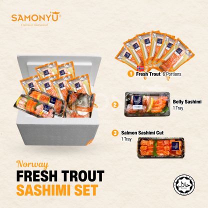 【NORWAY挪威】AIR-FLOWN FRESH TROUT SASHIMI PACKAGE RM150 【PREORDER】