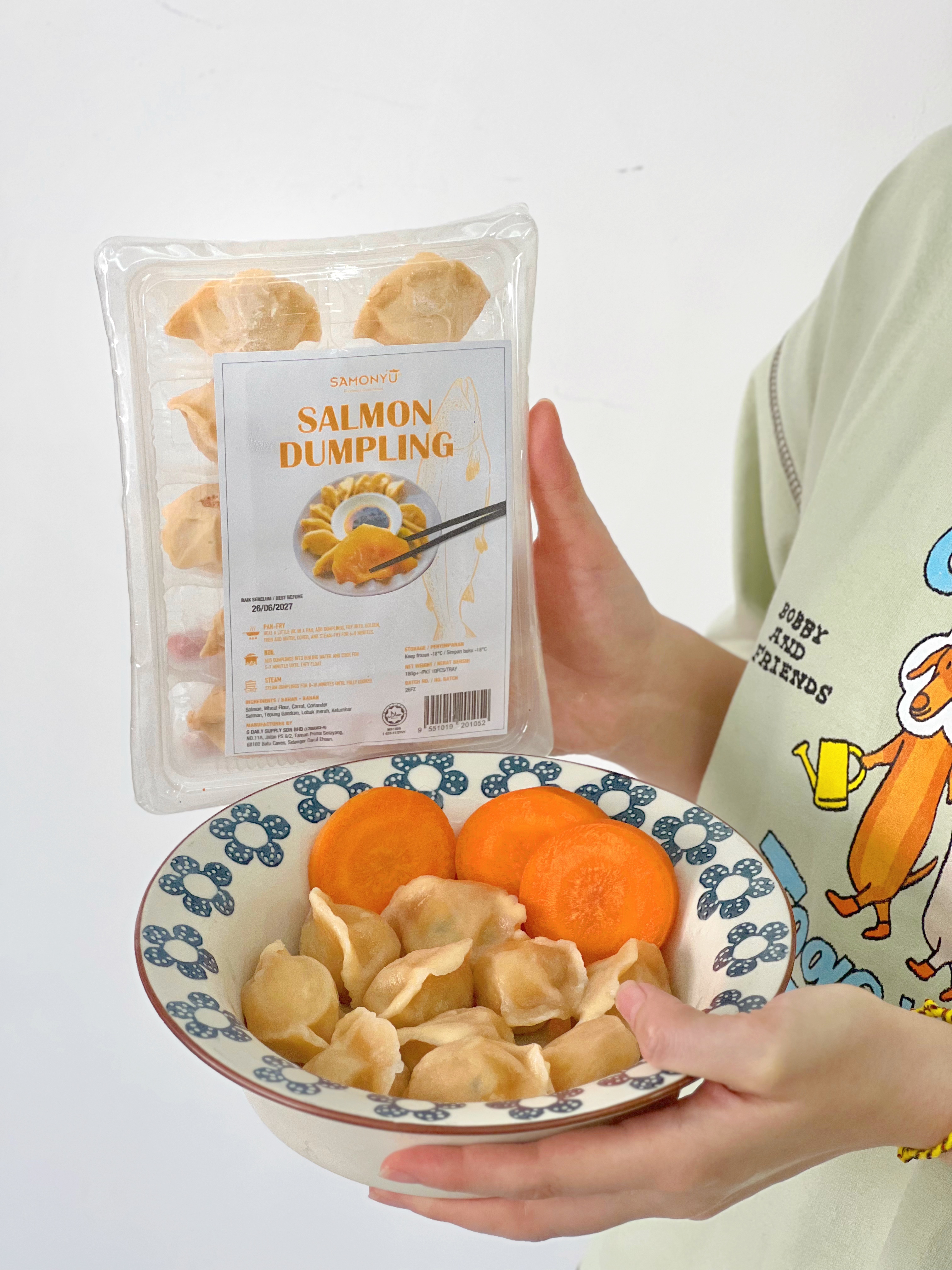 【SAMONYU】SALMON DUMPLING 三文鱼水饺 (10pcs / Pack)
