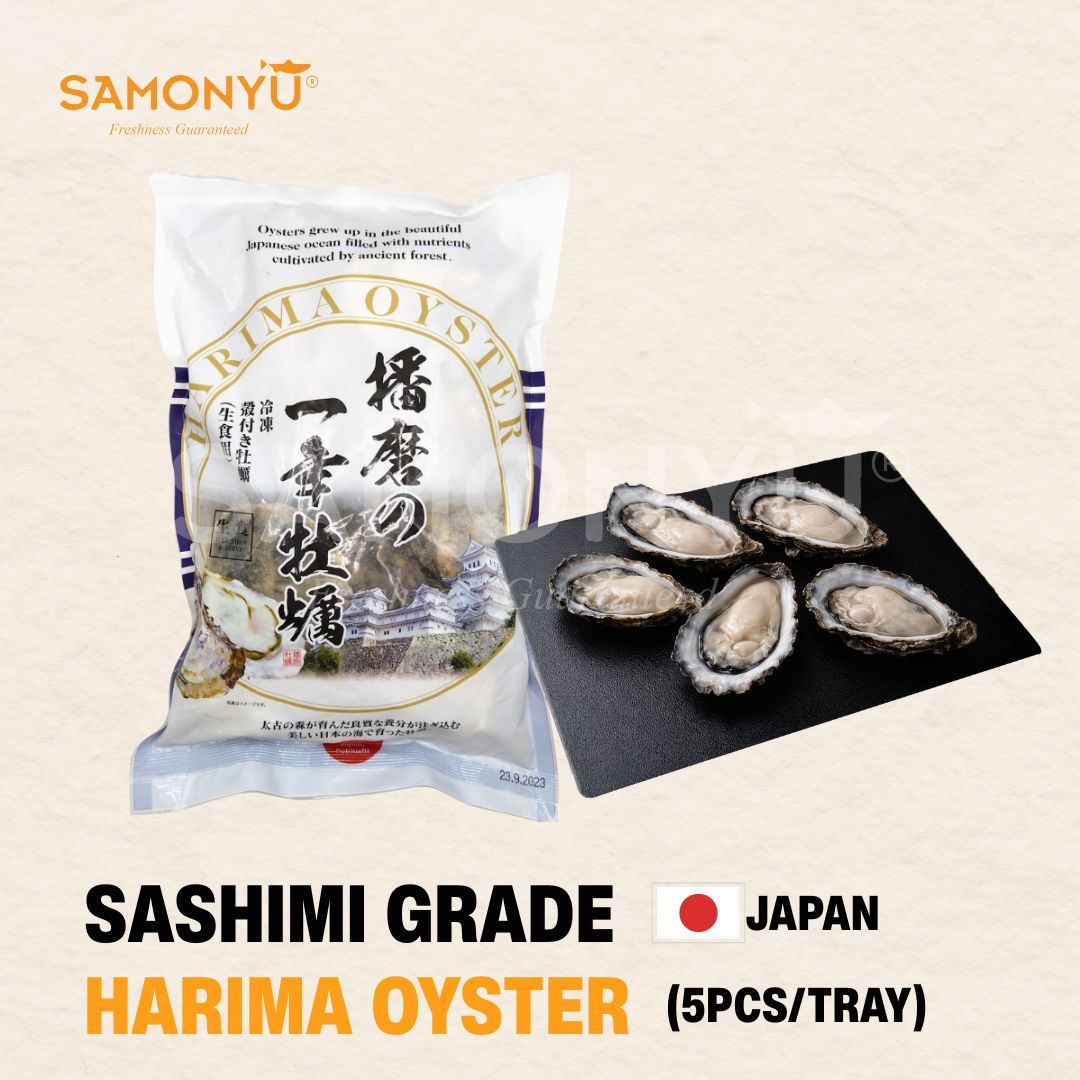 HARIMA FULL SHELL OYSTER 5PCS/TRAY 