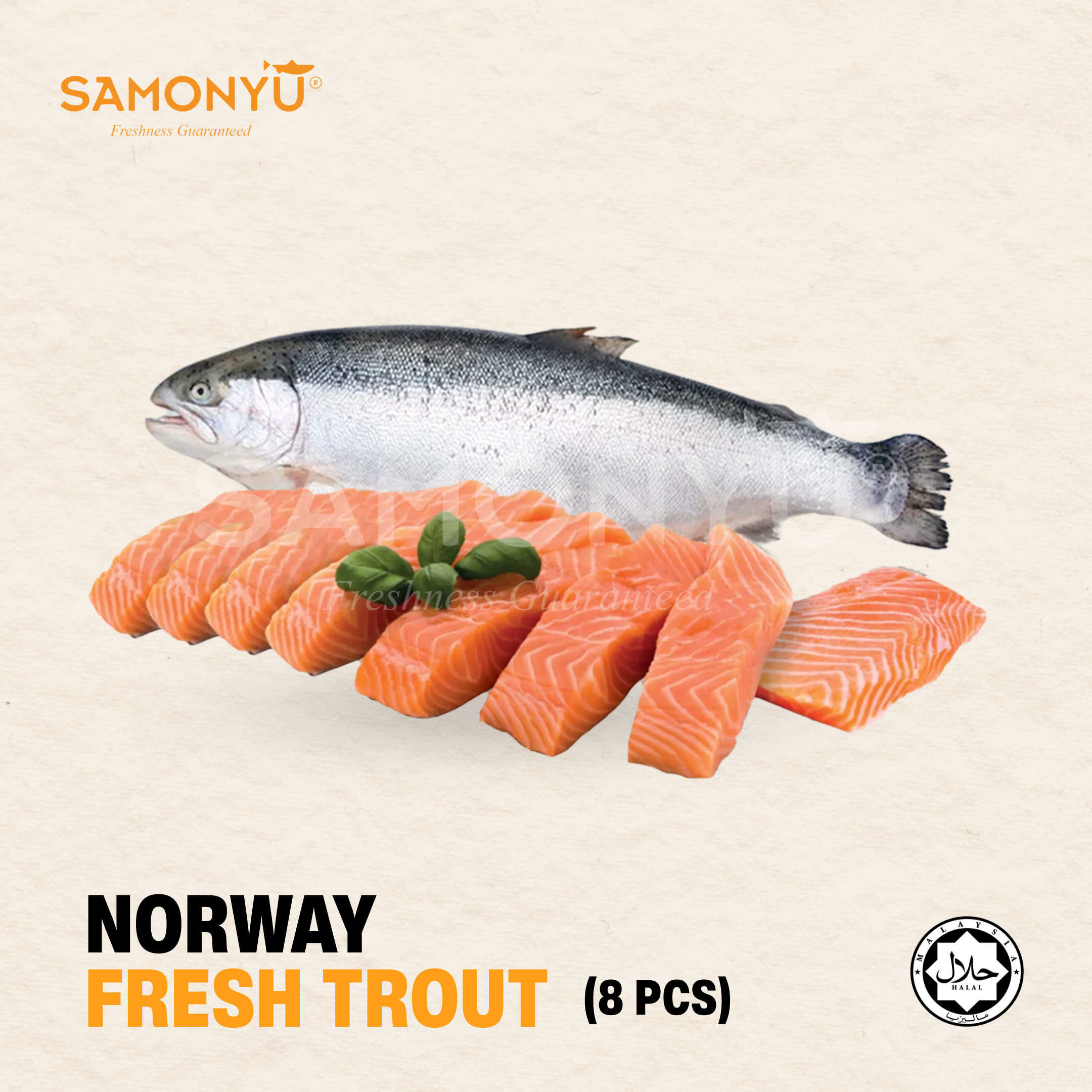 【NORWAY挪威】AIR-FLOWN FRESH TROUT 挪威新鲜鳟鱼（+-2KG) 【PREORDER】