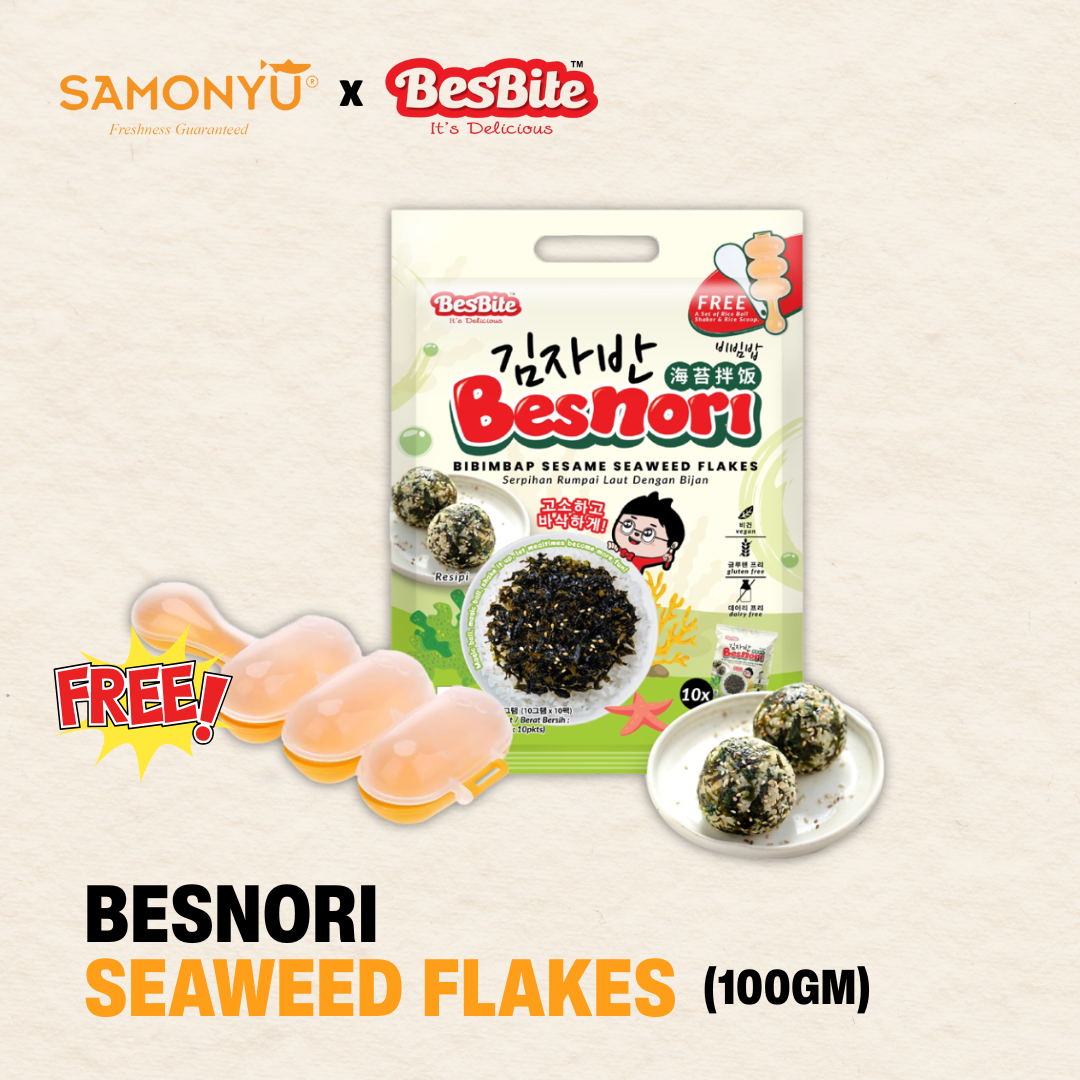 【10.10】PWP SAMONYU x BesBite BESNORI SEAWEED FLAKES (10pkt x 10gm)