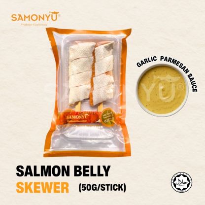 SAMONYU SALMON BELLY SKEWER 100GM/PKT 