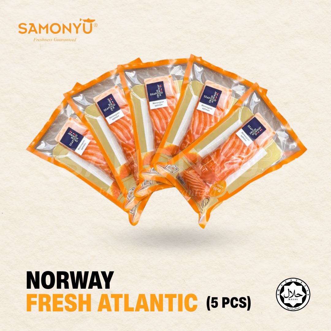 【NORWAY挪威】AIR-FLOWN FRESH ATLANTIC SALMON (5PCS PER SET) 【PREORDER】