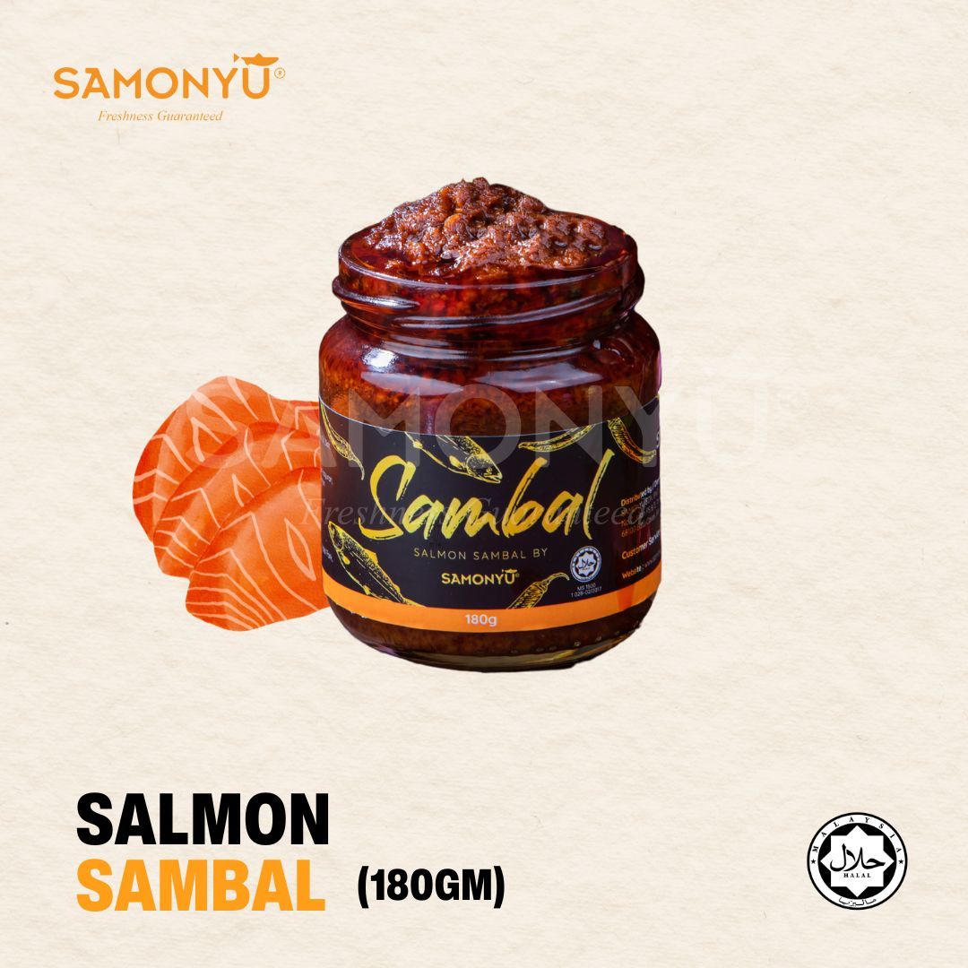 【SAMONYU】SALMON SAMBAL 三文鱼辣椒酱 180g (Net Weight)