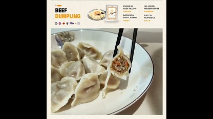 【SAMONYU】BEEF DUMPLING 牛肉水饺 (10pcs / Pack)
