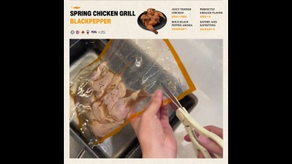 Black Pepper Spring Chicken Grill