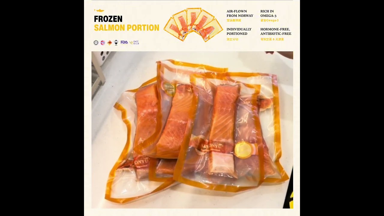 20PCS FROZEN ATLANTIC SALMON 大西洋三文鱼 (3.6-4kg) 20PCS / SET