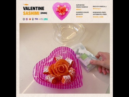 【Valentine's Limited Edition】Salmon Sashimi Valentine Special🌹 250g