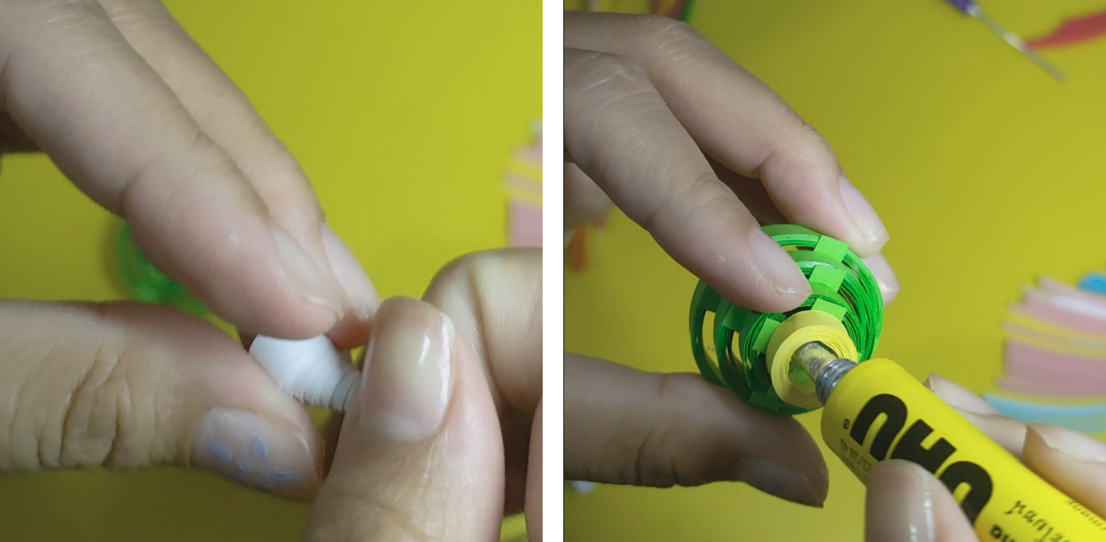 How to make Quilling Art Christmas Tree Decorations (Step by step tut