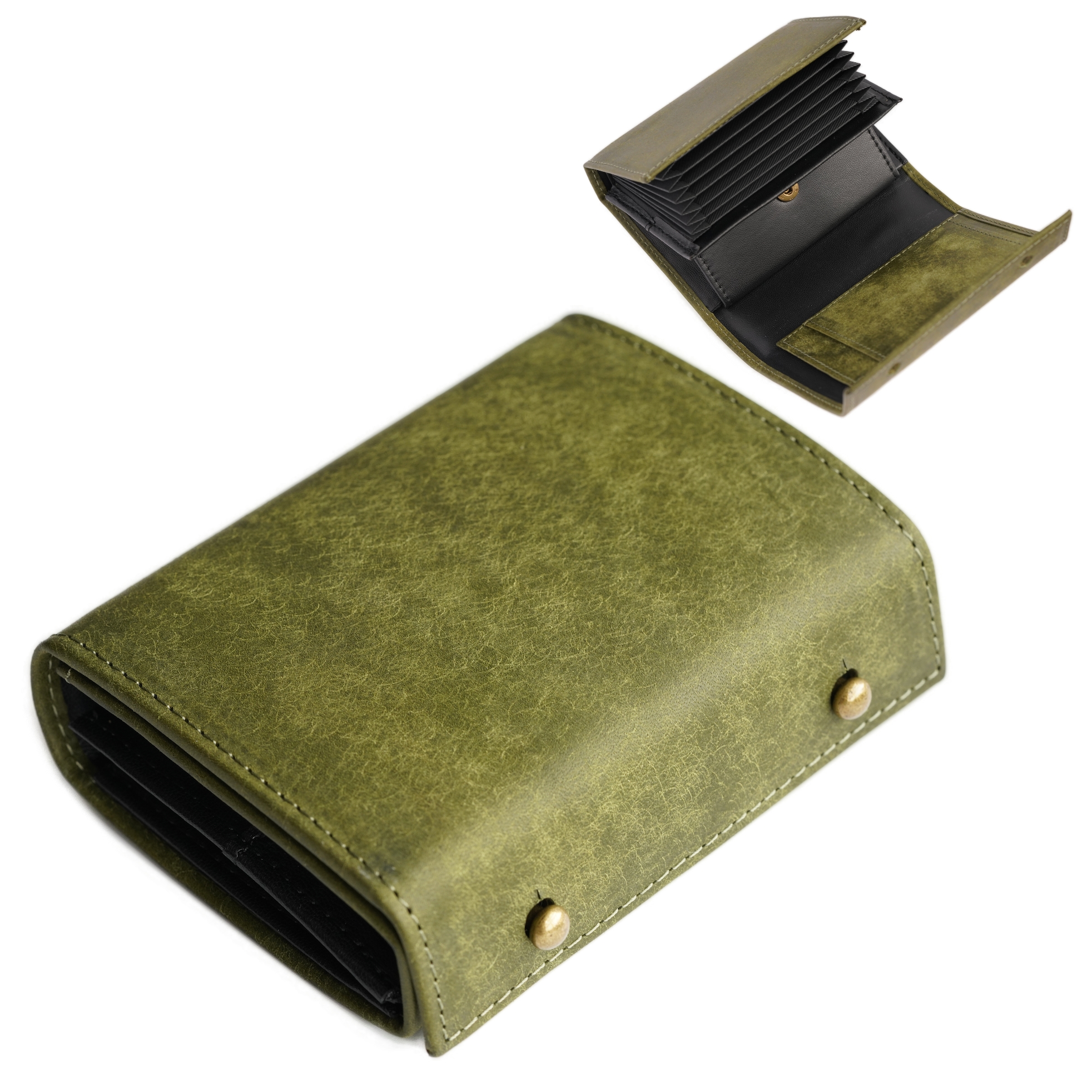 （これは模倣品）蛇腹式 m➕ 財布 エムピウの二つ折り財布 millefoglie P25 ミッレフォッリエ2 箱型の小銭入れ 