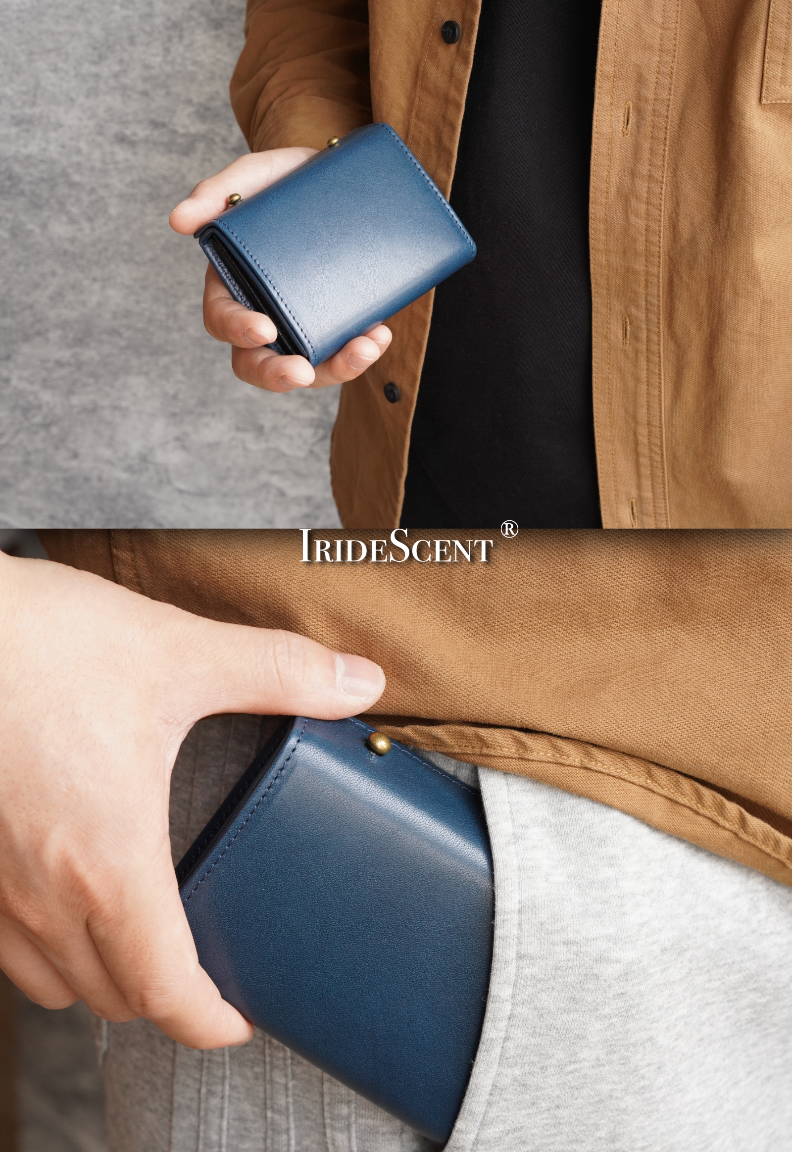 （これは模倣品）日本の栃木レザー m➕ 財布 エムピウの二つ折り財布 millefoglie P25 ミッレフォッリエ2 箱型の小銭入れ 