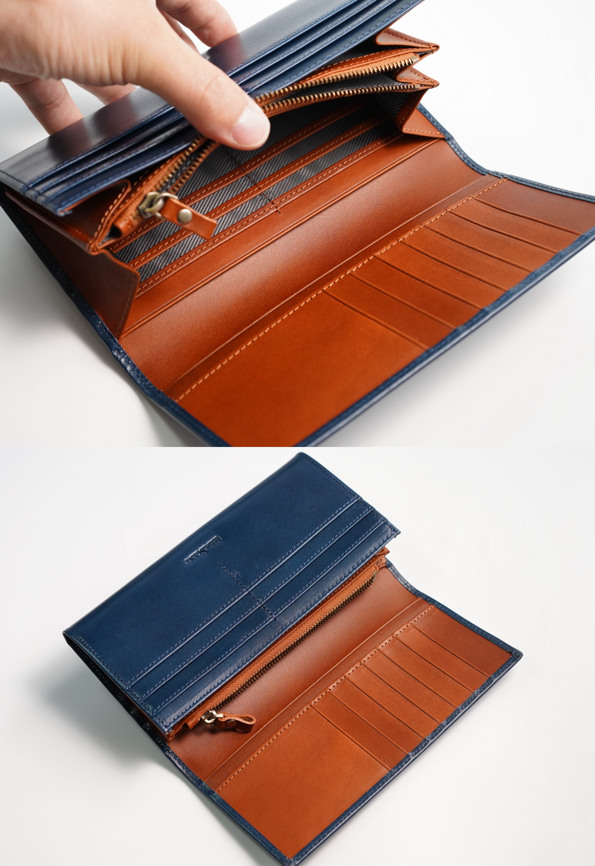 財布 メンズ 長財布 二つ折り 大容量 栃木レザー イタリアン レザー BUTTERO