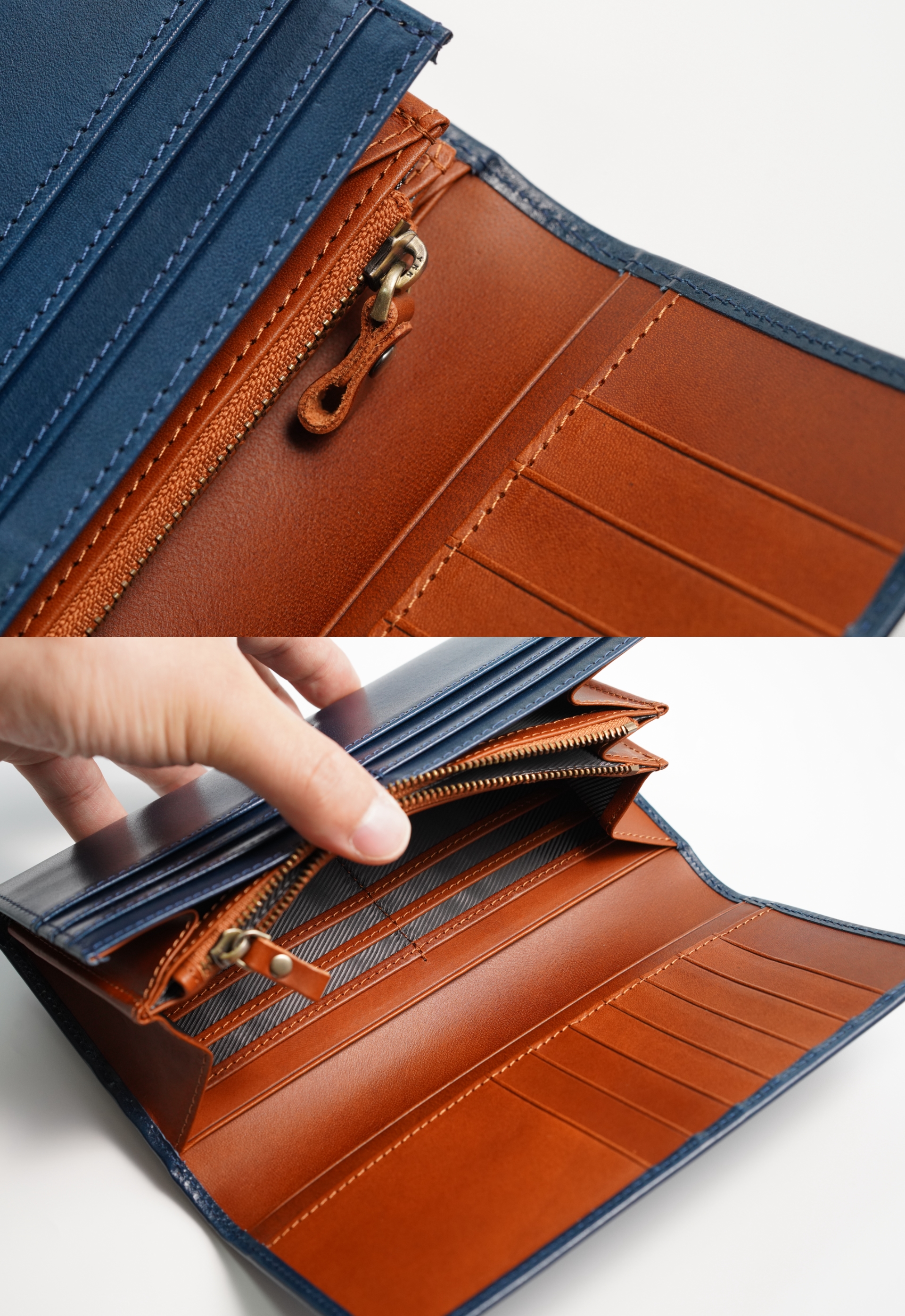 財布 メンズ 長財布 二つ折り 大容量 栃木レザー イタリアン レザー BUTTERO