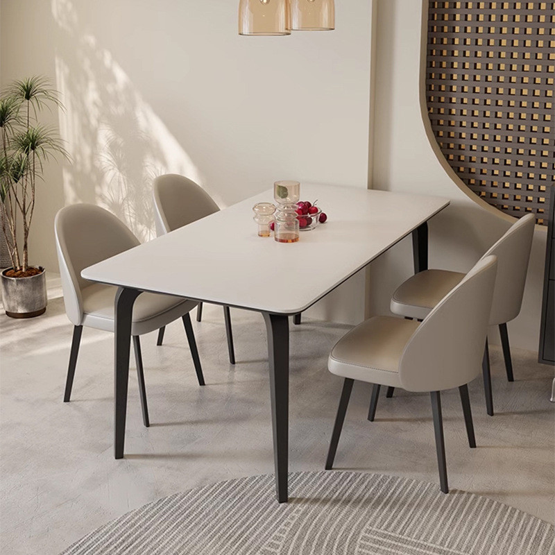 PRE-ORDER/BTO PACKAGE - A - DINING TABLE - Rock plate dining table full support bottom table and chair combination new home small apartment