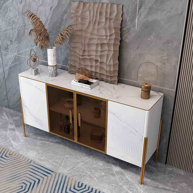 PRE-ORDER Italian light luxury entrance cabinet modern simple restaurant dining side & storage cabinet