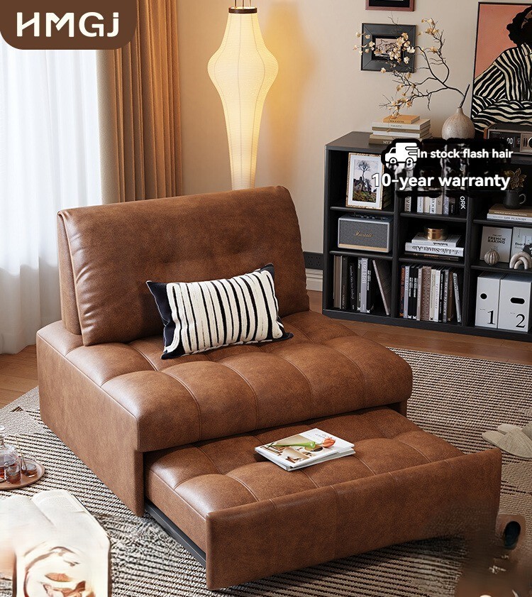 [PRE-ORDER] Mugongjiang furniture puff single folding sofa bed small apartment living room dual use 