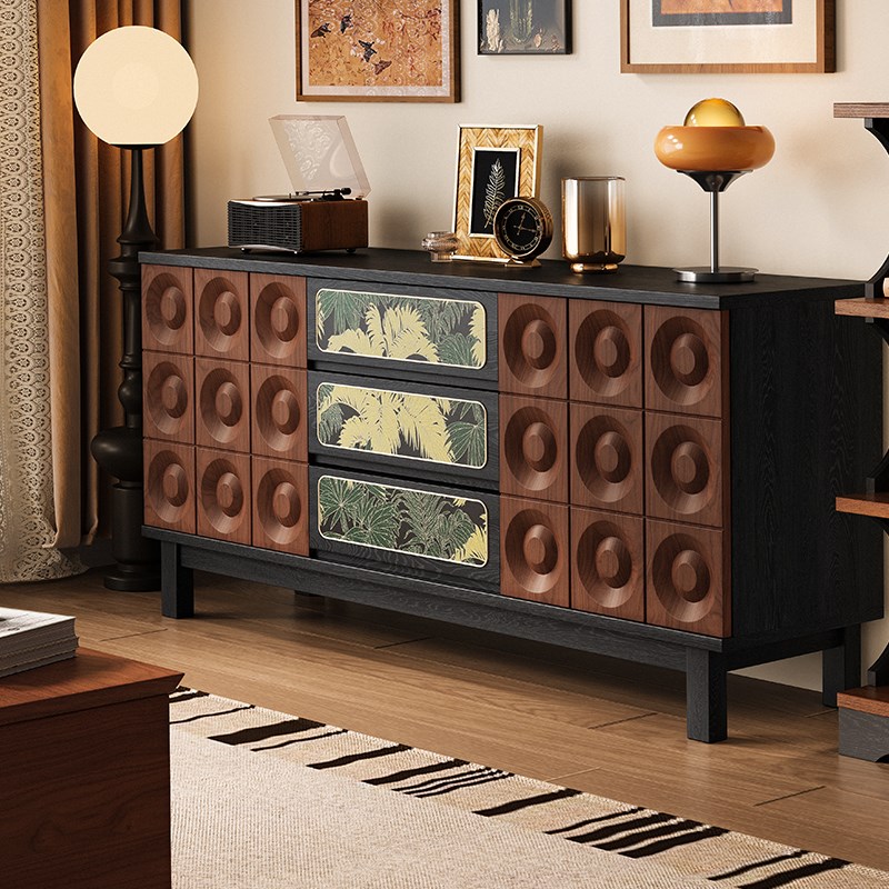 [PRE-ORDER] French retro solid wood sideboard/storage cabinet