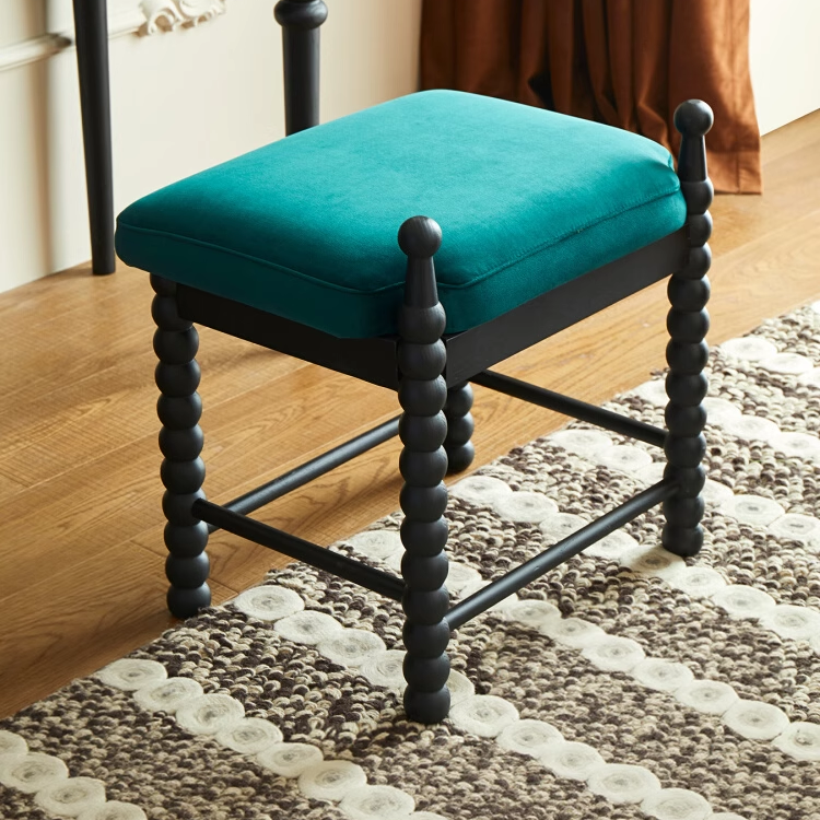 [PRE-ORDER] Annie's French Retro Style Solid Wood Dressing Stool