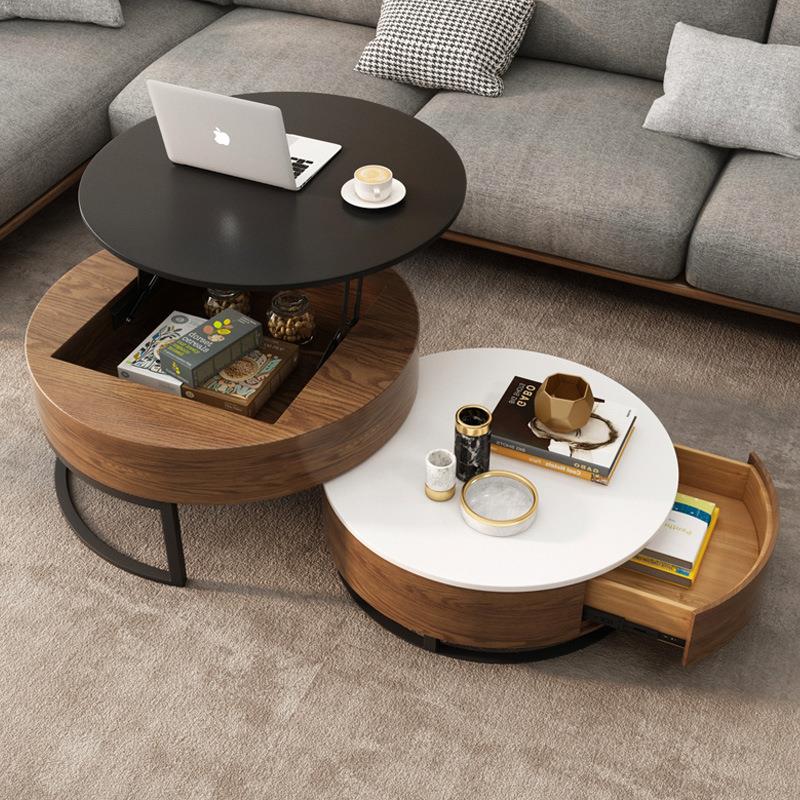 [PRE-ORDER] Multi-functional creative Nordic style coffee table and TV cabinet combination.