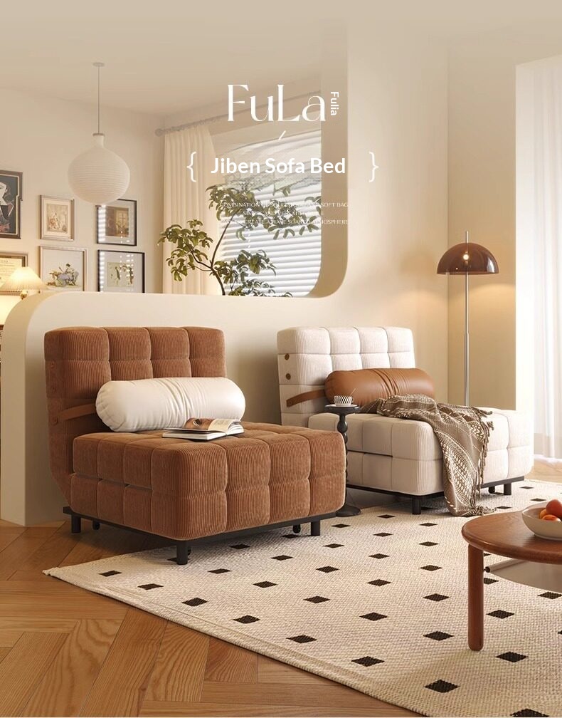 [PRE-ORDER] French-style cream sofa bed folding and convertible, 
