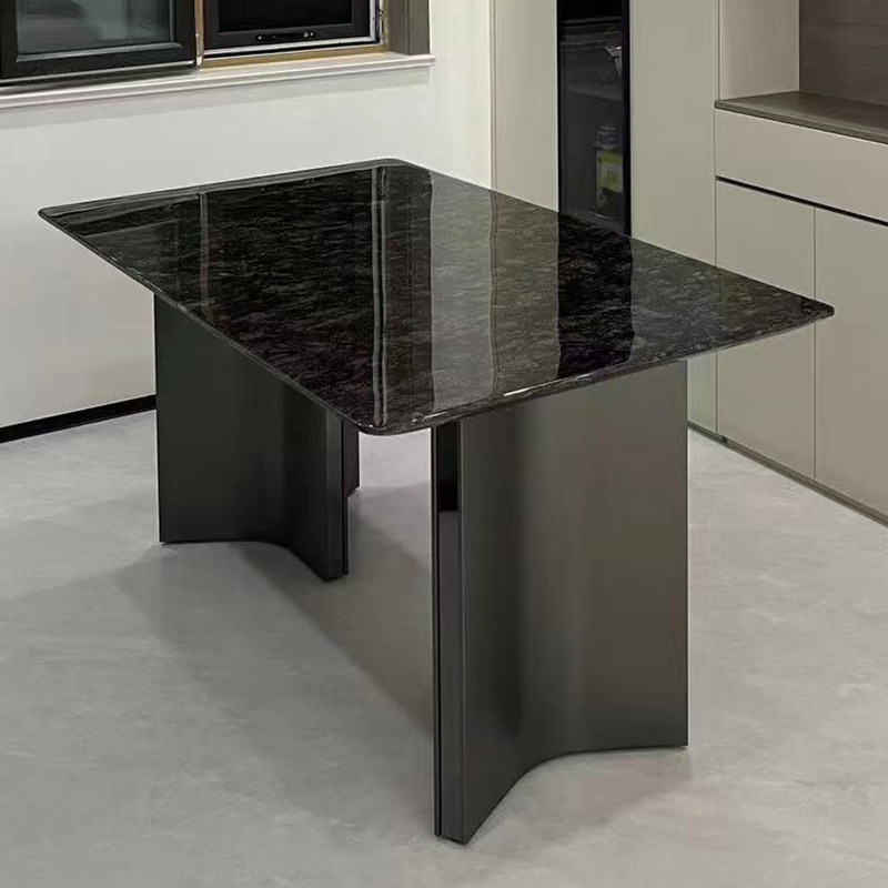 [PRE-ORDER] Sintered stone dining table , suitable for small apartments, Italian minimalist rectangular dining table.