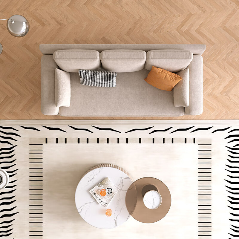 PRE ORDER / BTO PACKAGE - A - SOFA -Modern Cotton-Linen Fabric Multi-Seat Sofa – Straight Design with Multiple Backrests for Small Living Rooms