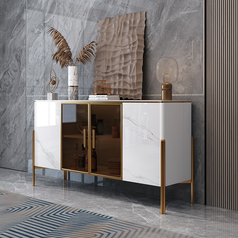 PRE-ORDER Italian light luxury entrance cabinet modern simple restaurant dining side & storage cabinet