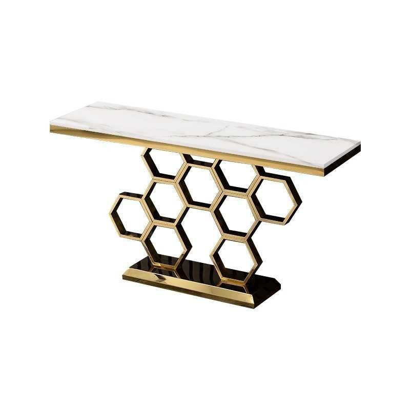 PRE-ORDER Light luxury rock slab porch platform corridor shelf wall display rack 