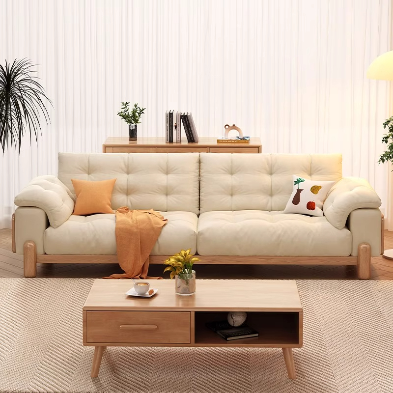 [PRE-ORDER] Nordic solid wood sofa 