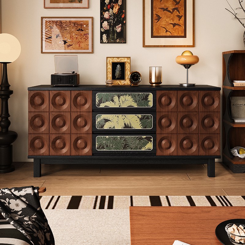 [PRE-ORDER] French retro solid wood sideboard/storage cabinet