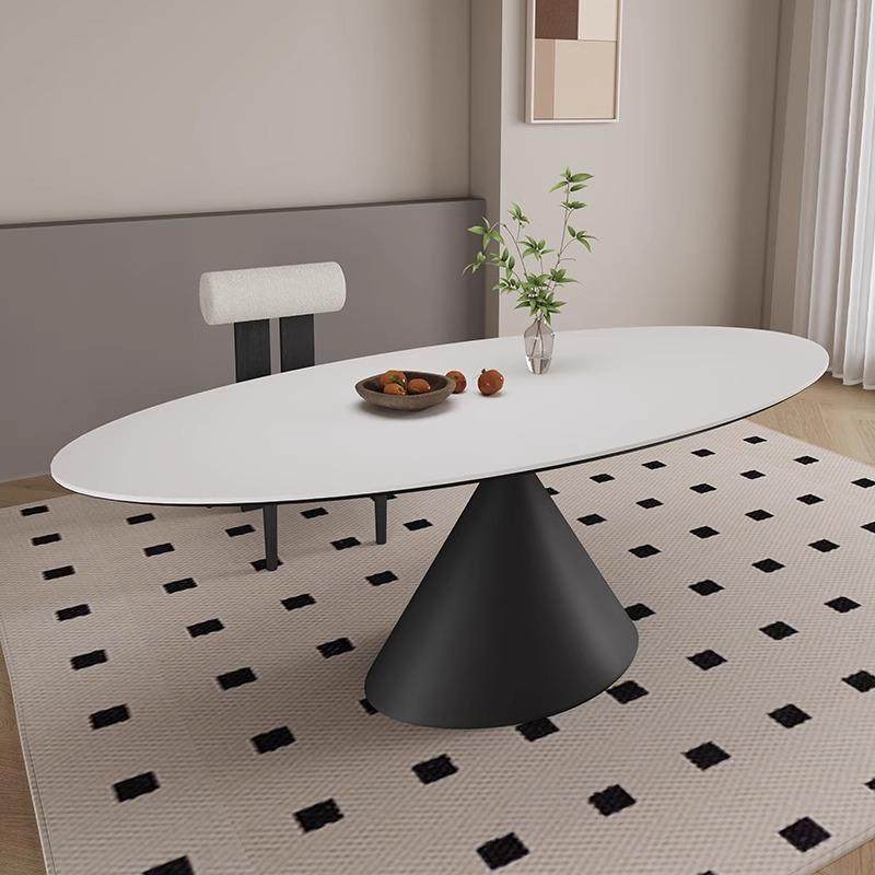 [PRE-ORDER] Sintered stone dining table and chair set, for small apartments, Italian simple rectangular dining table.