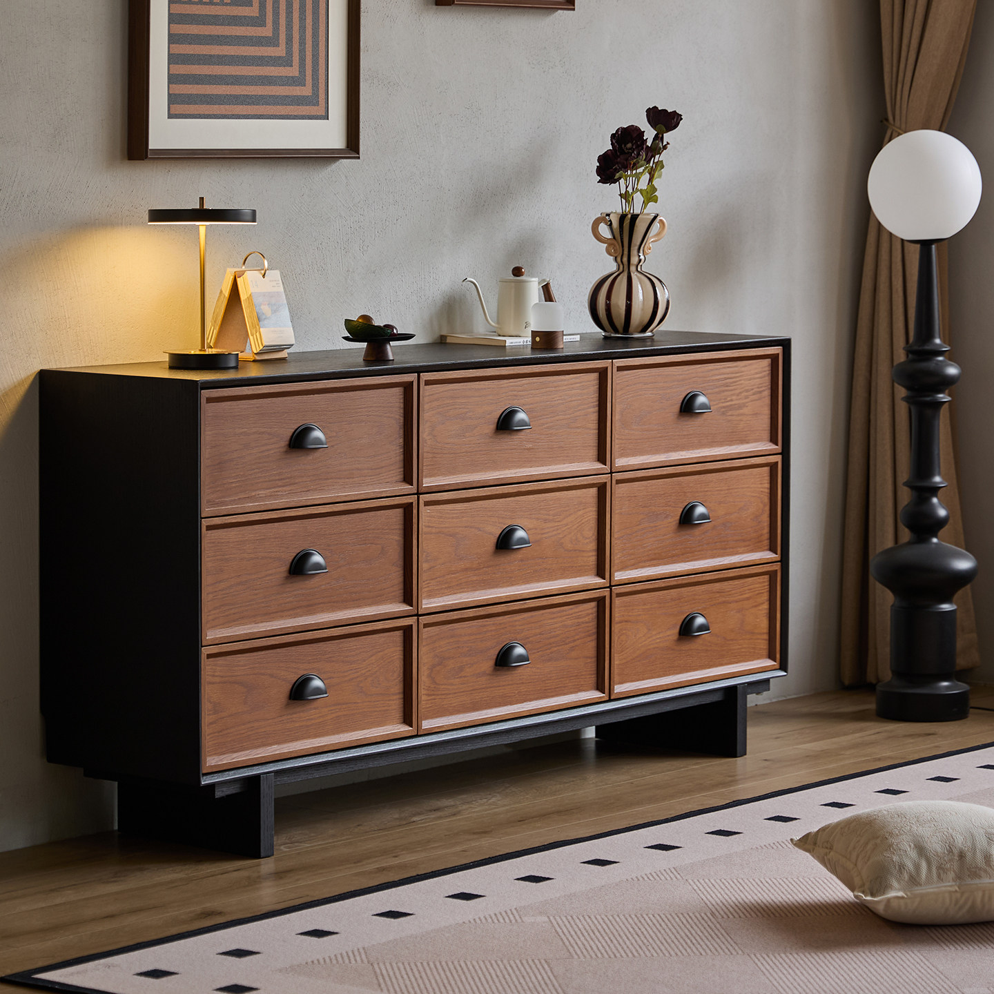 BSYR- WSC-01 [PRE-ORDER] Nine-drawer chest of drawers, bedroom bedside cabinet, wall-mounted storage cabinet
