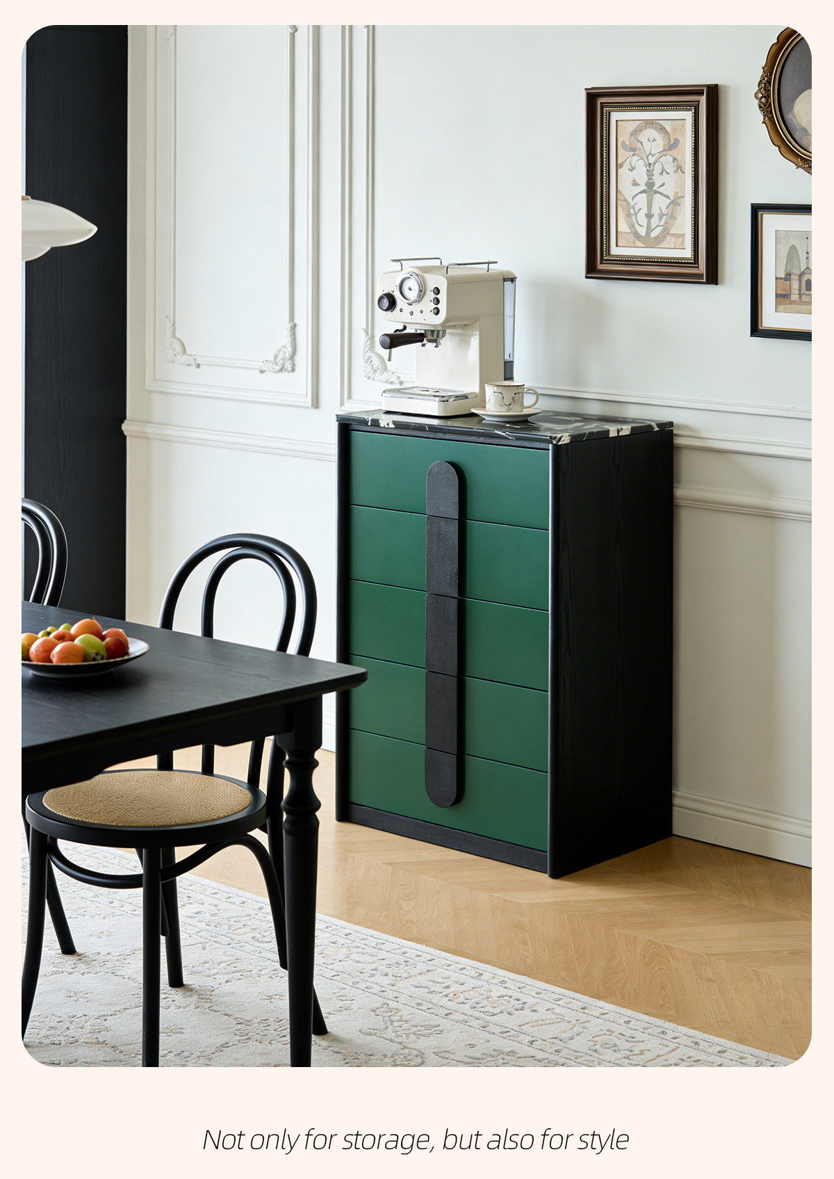 BSYR-VCC-01 [PRE-ORDER] Solid Oak Pure  wood vintage style cabinet living room wall storage retro bedside compartment