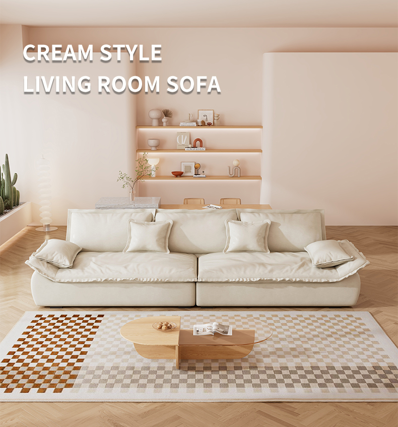 [Pre-order] New design high quality simple light luxury style home furniture sailboat fabric sofa living room-Smart-Living