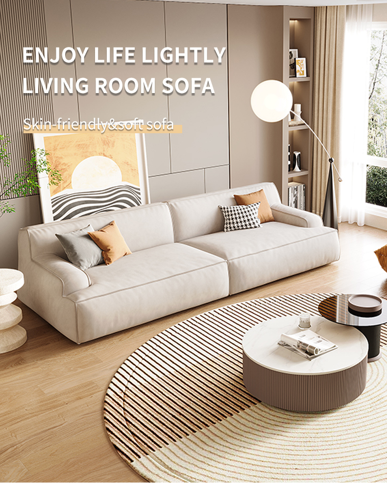 [Pre-order] Italy matte technical fabric sofa modern simple light luxury small apartment Damascus sofa-Smart-Living
