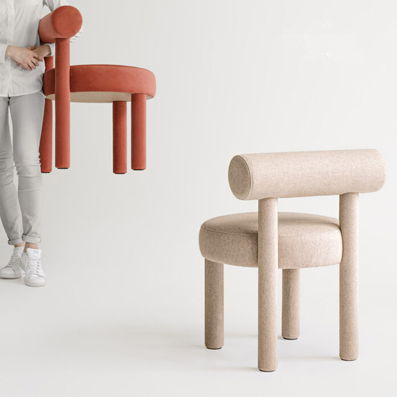 Vanity Chair with Backrest – Multi-Functional Makeup Stool, Dressing Table Chair, and Dining Seat