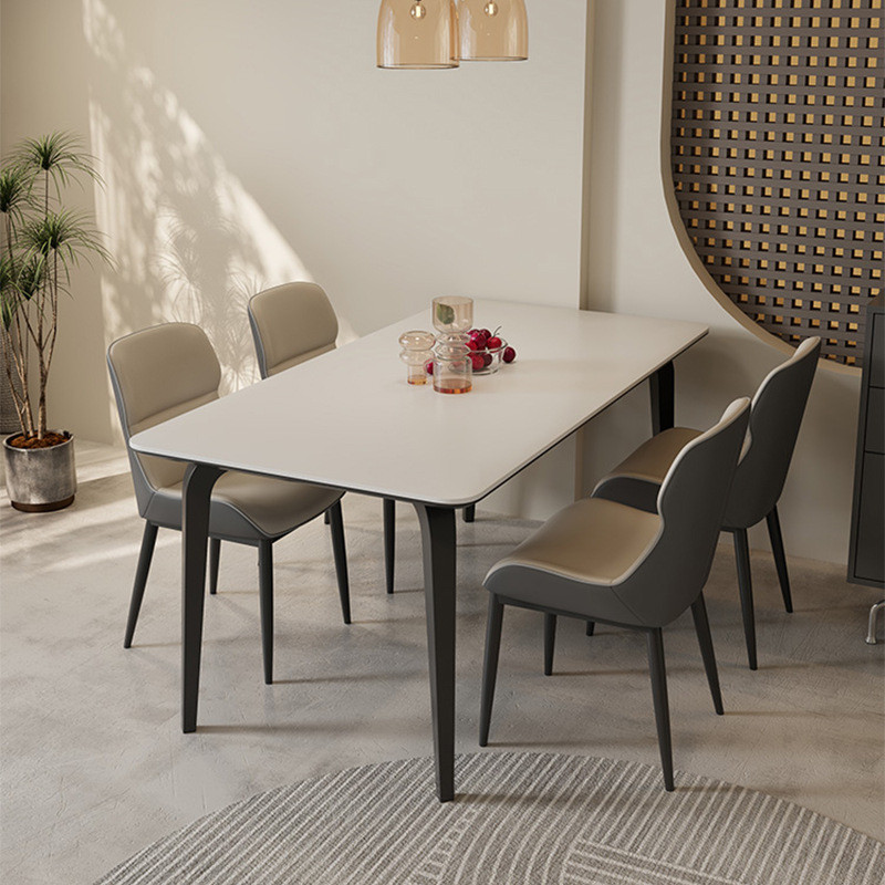 PRE-ORDER/BTO PACKAGE - A - DINING TABLE - Rock plate dining table full support bottom table and chair combination new home small apartment