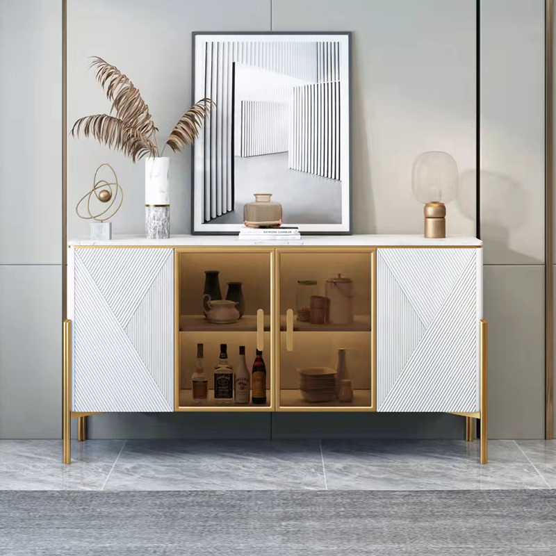 PRE-ORDER Italian light luxury entrance cabinet modern simple restaurant dining side & storage cabinet
