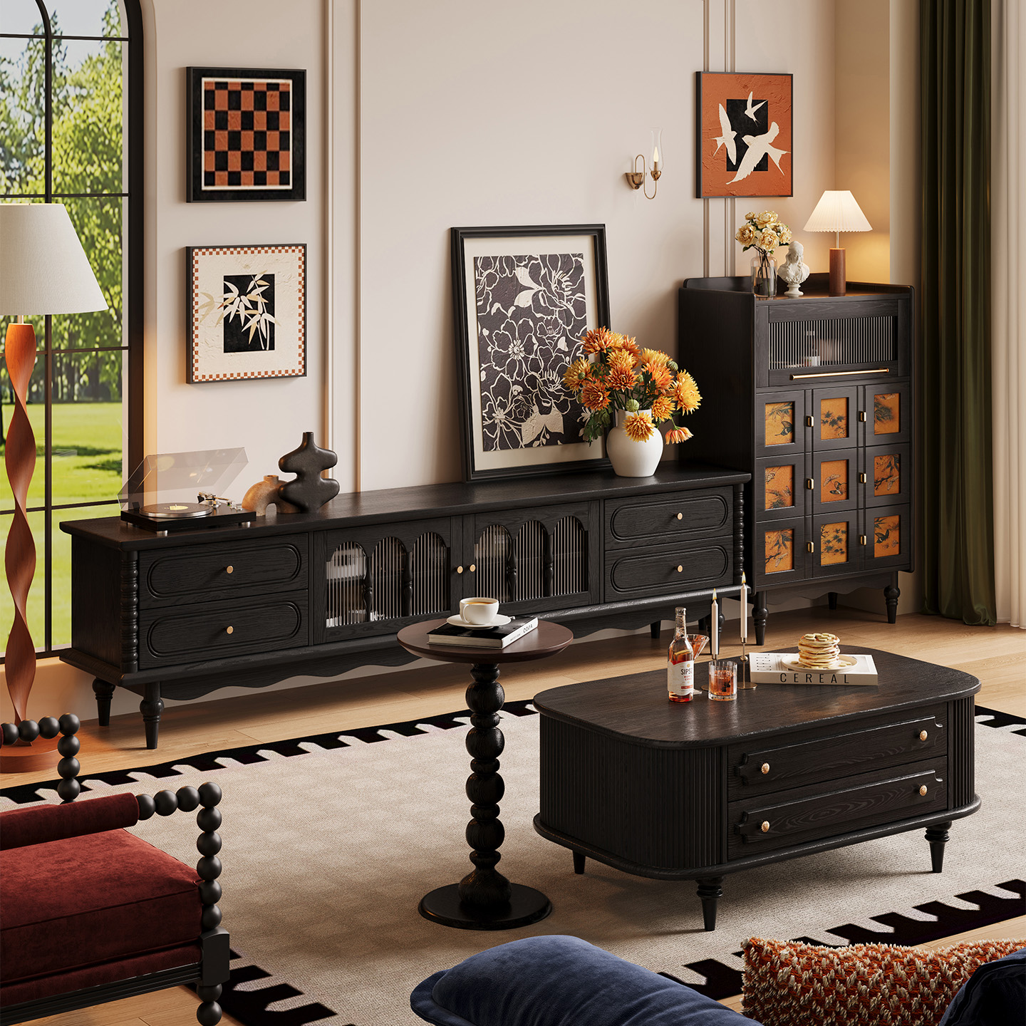 [PRE-ORDER] MOKA House French medieval style solid wood chest of drawers