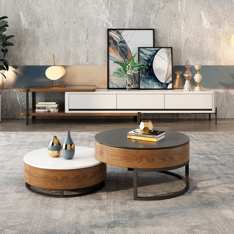 [PRE-ORDER] Multi-functional creative Nordic style coffee table and TV cabinet combination.