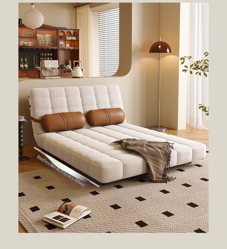 [PRE-ORDER] French-style cream sofa bed folding and convertible, 