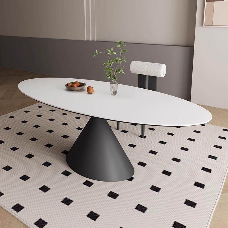 [PRE-ORDER] Sintered stone dining table and chair set, for small apartments, Italian simple rectangular dining table.