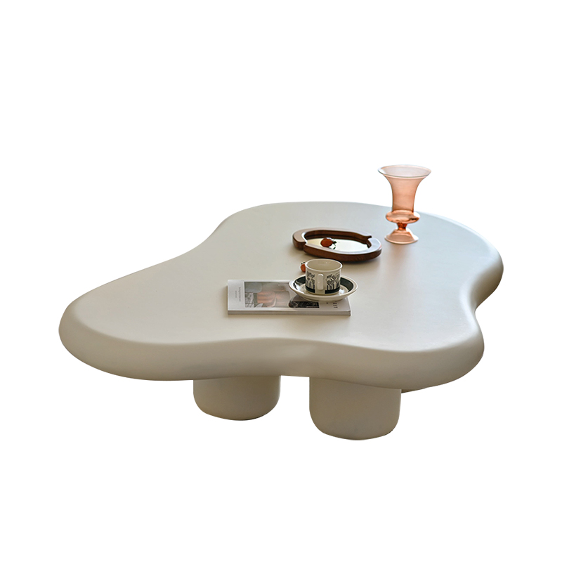 PRE-ORDER Small apartment special-shaped cloud coffee table Wabi-sabi style living room creative high-end artistic sense designer homestay model room