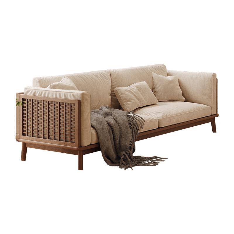 Song's aesthetic all-solid wood sofa for living room
