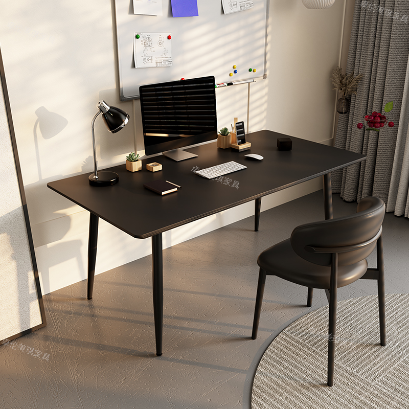 PRE-ORDER/BTO PACKAGE - A - DINING TABLE - Rectangular rock slab dining table and chairs for small household dining table